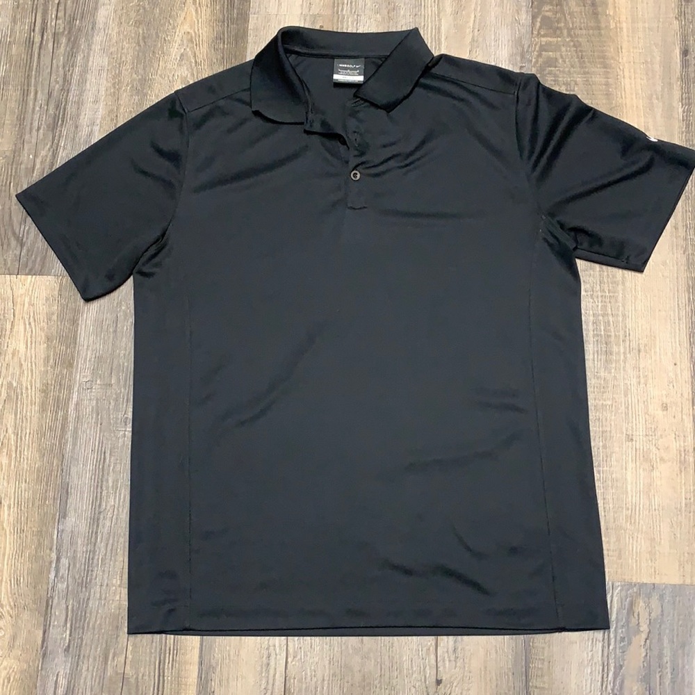 Nike Black Dri Fit Polo